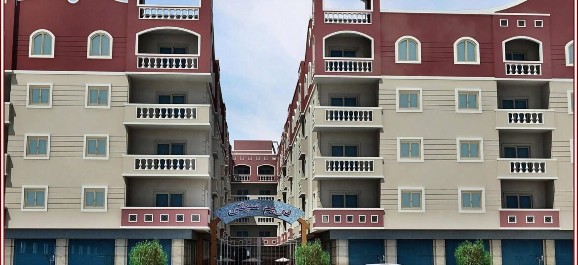 Dream Compound red-roofed residential buildings in Hurghada